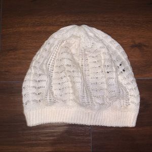 White Knitted Winter Hat